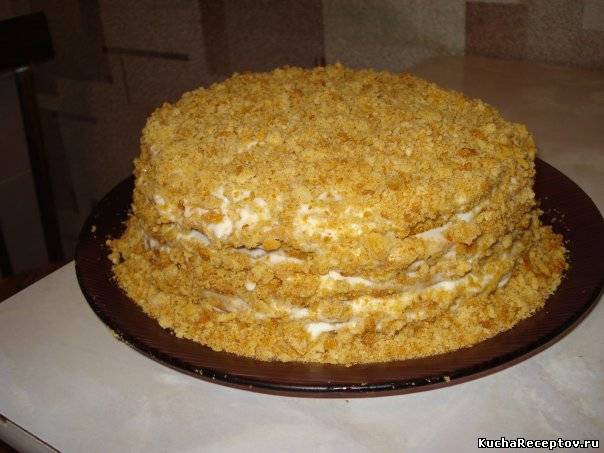 Торт "Медовик" со сметанным кремом, Сладкая выпечка