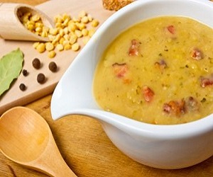 Гороховый суп с копчеными ребрышками, Супы