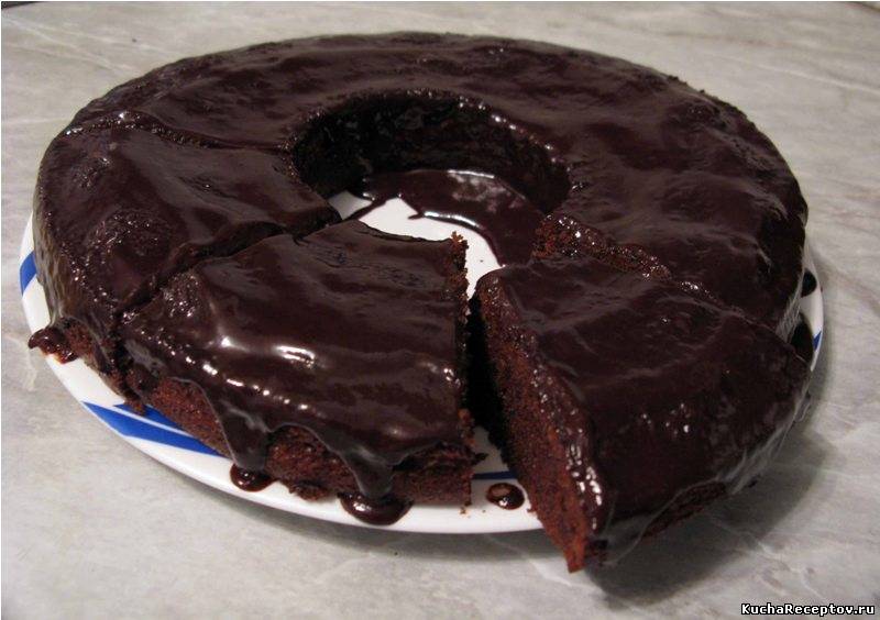 шоколадный  торт  с  миндалем