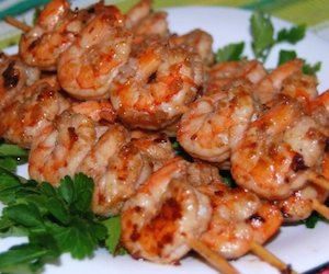 Креветки маринованные в сладко-остром соусе, Морепродукты
