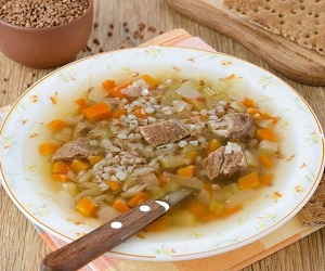 Гречневый суп с говядиной - Супы