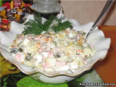 салат с грибами, Овощные салаты