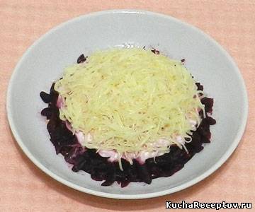 салат из свеклы с сыром и чесноком, Овощные салаты