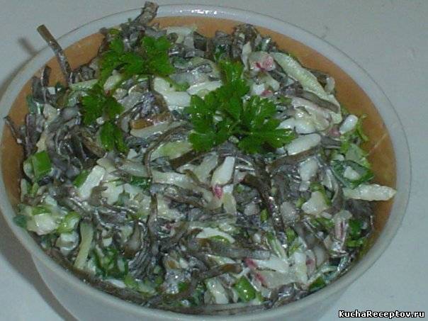 Салат с морской капустой, Овощные салаты