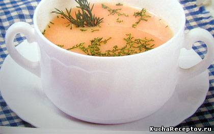 Суп-пюре овощной с укропом, Супы