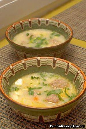 Сырный суп с фрикадельками, Супы